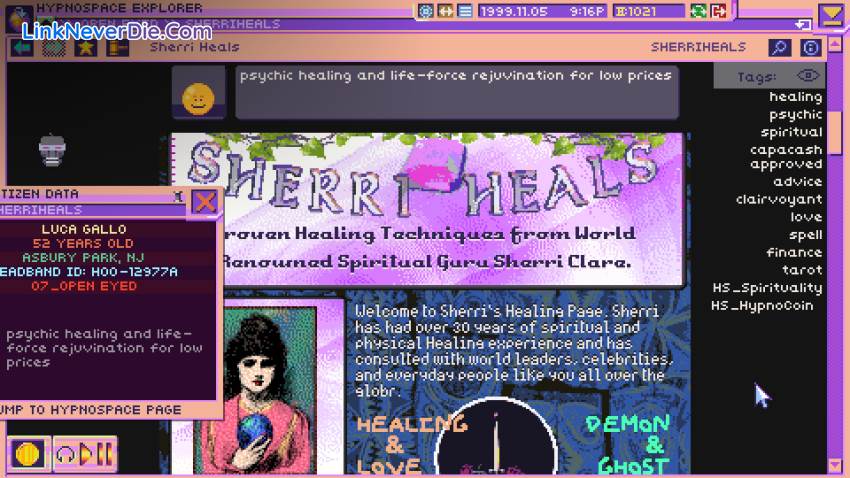 Hình ảnh trong game Hypnospace Outlaw (screenshot)