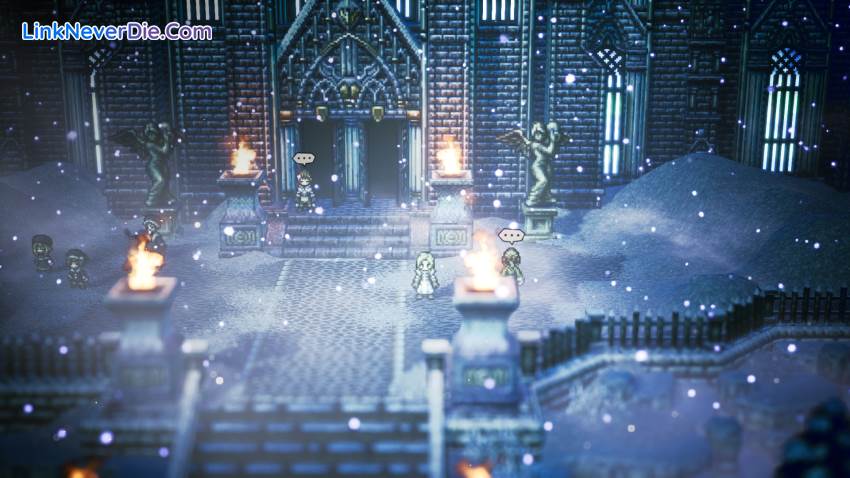 Hình ảnh trong game Octopath Traveler (screenshot)