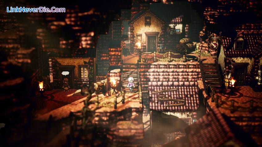 Hình ảnh trong game Octopath Traveler (screenshot)