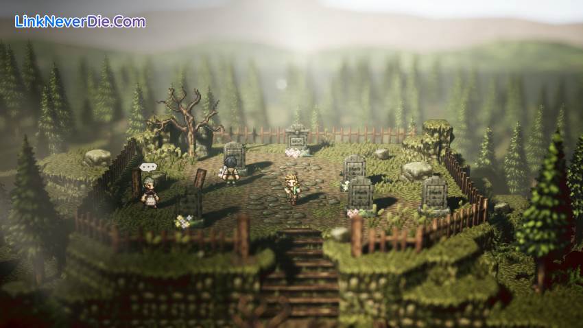 Hình ảnh trong game Octopath Traveler (screenshot)