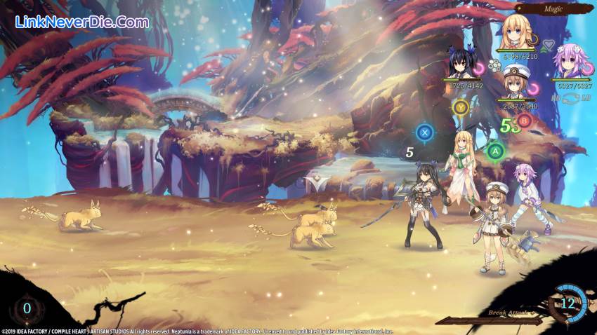 Hình ảnh trong game Super Neptunia RPG (screenshot)