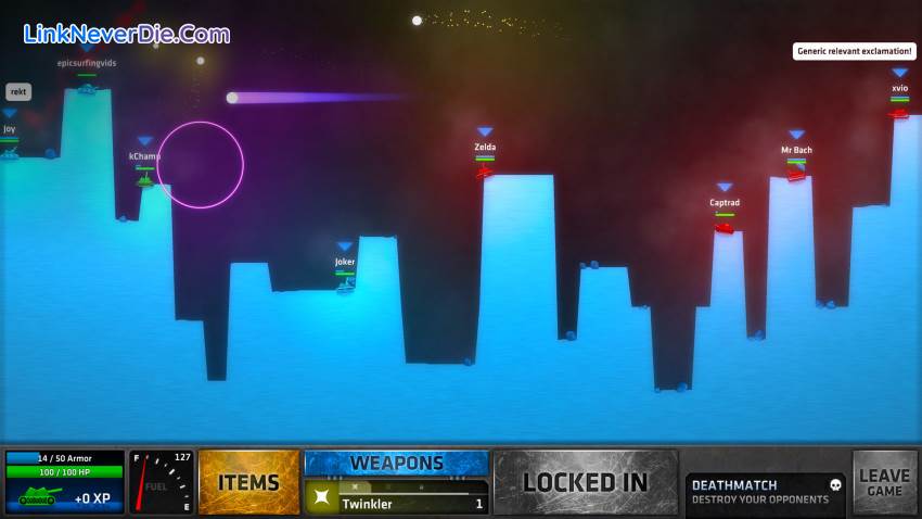 Hình ảnh trong game ShellShock Live (screenshot)