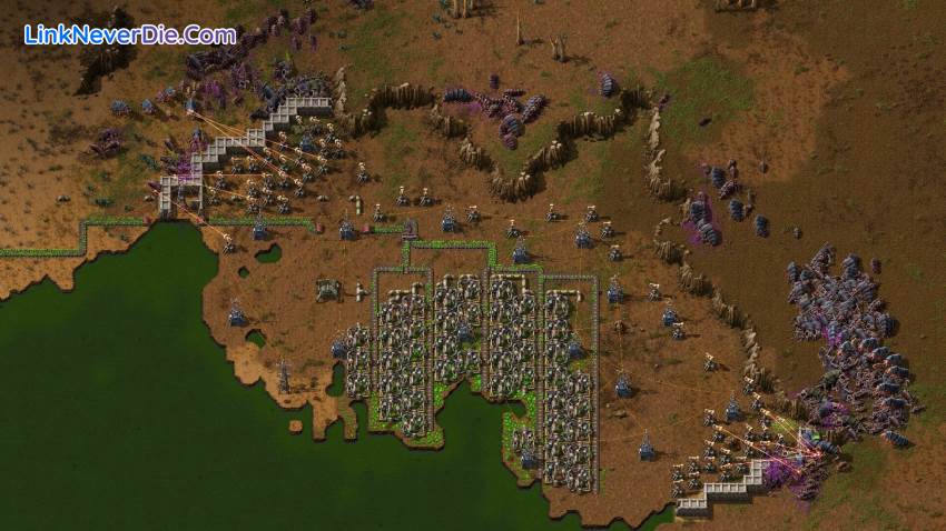 Hình ảnh trong game Factorio (screenshot)