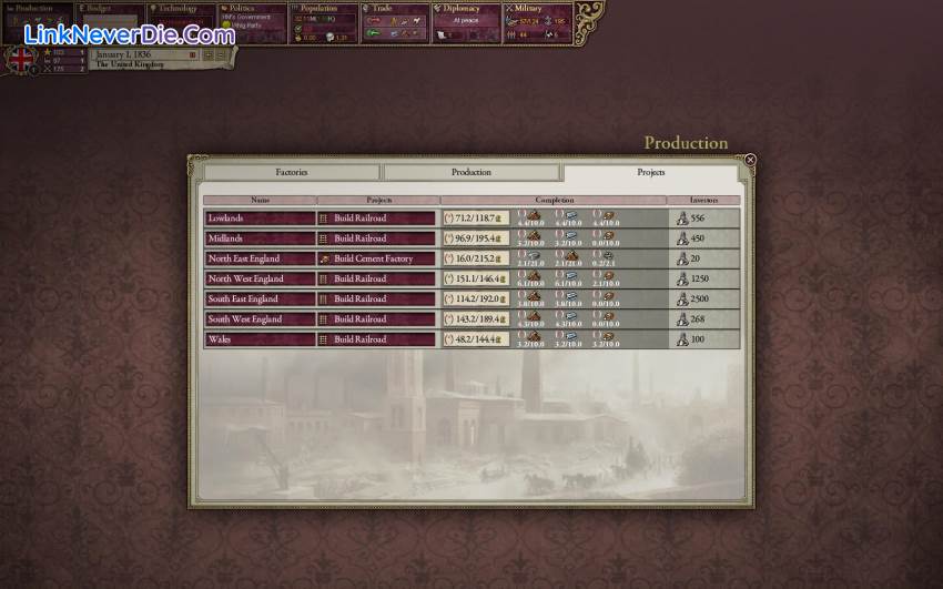 Hình ảnh trong game Victoria II (screenshot) Hình ảnh trong game Victoria II (screenshot)
