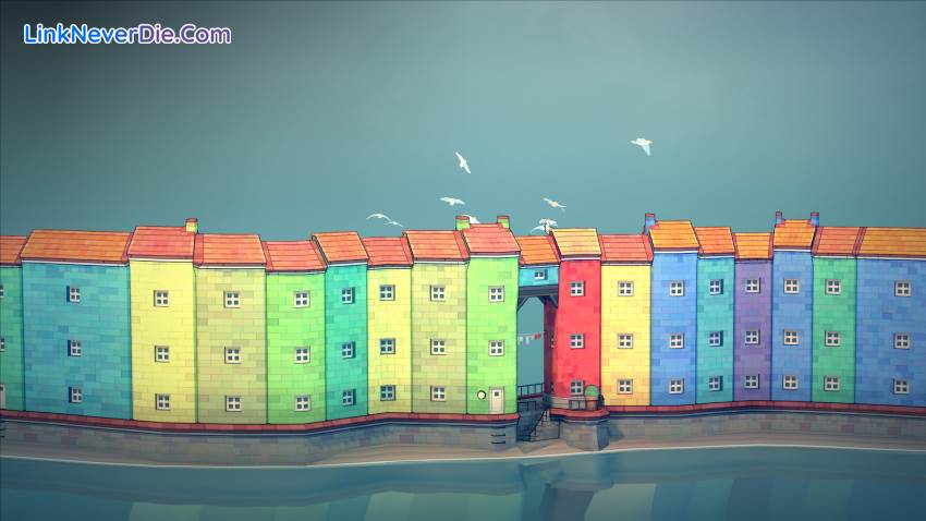 Hình ảnh trong game Townscaper (screenshot)