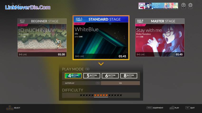 Hình ảnh trong game DJMAX RESPECT V (screenshot) Hình ảnh trong game DJMAX RESPECT V (screenshot)