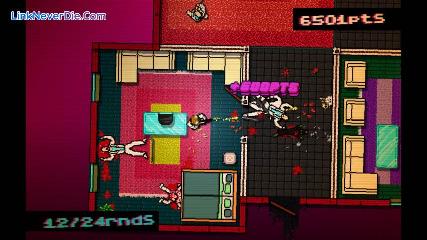 Hình ảnh trong game Hotline Miami (screenshot) Hình ảnh trong game Hotline Miami (screenshot)