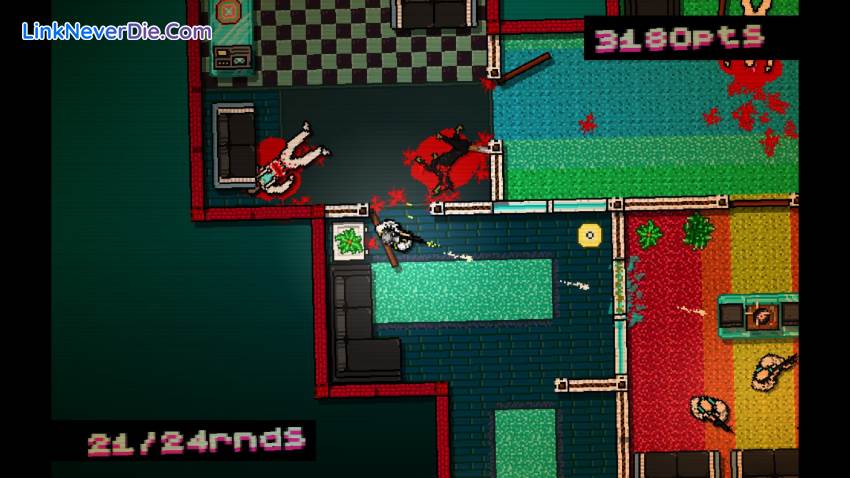 Hình ảnh trong game Hotline Miami (screenshot) Hình ảnh trong game Hotline Miami (screenshot)