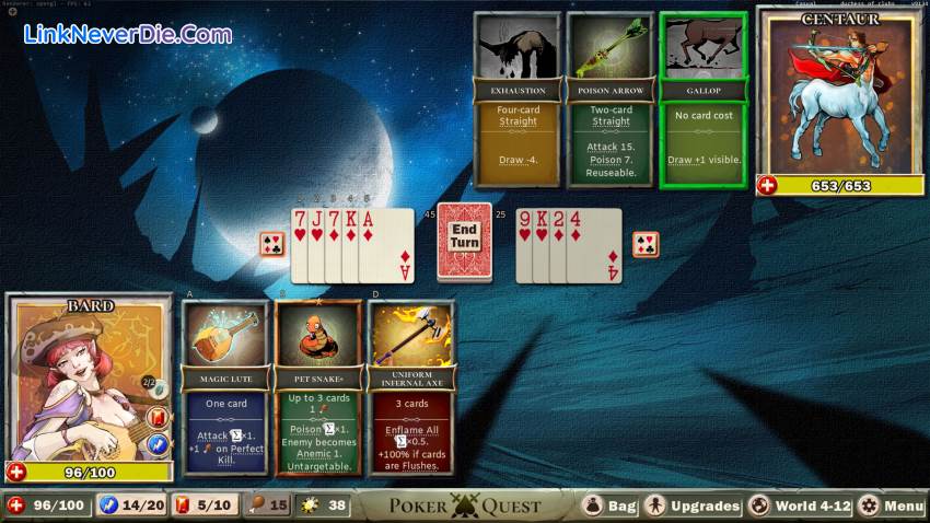 Hình ảnh trong game Poker Quest (screenshot)