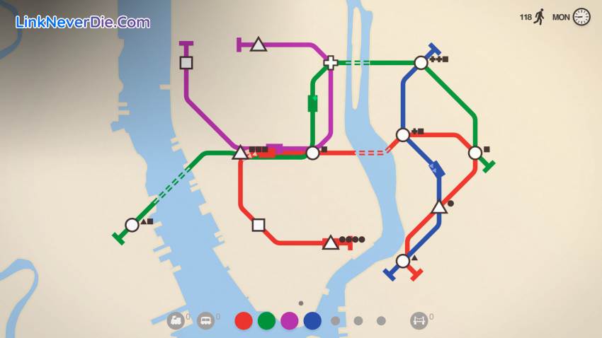 Hình ảnh trong game Mini Metro (screenshot) Hình ảnh trong game Mini Metro (screenshot)