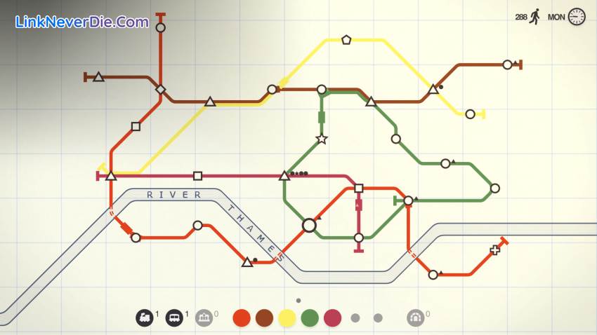 Hình ảnh trong game Mini Metro (screenshot) Hình ảnh trong game Mini Metro (screenshot)