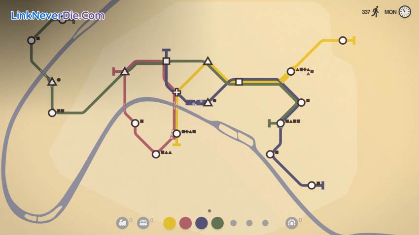 Hình ảnh trong game Mini Metro (screenshot) Hình ảnh trong game Mini Metro (screenshot)