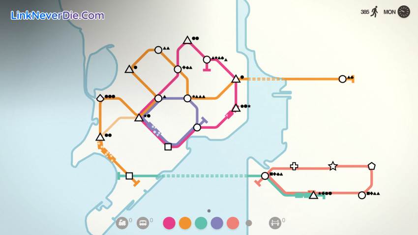Hình ảnh trong game Mini Metro (screenshot) Hình ảnh trong game Mini Metro (screenshot)