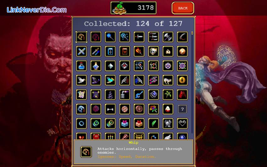 Hình ảnh trong game Vampire Survivors (screenshot)