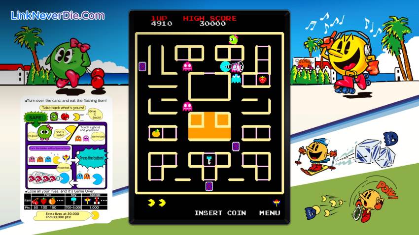 Hình ảnh trong game PAC-MAN MUSEUM+ (screenshot)