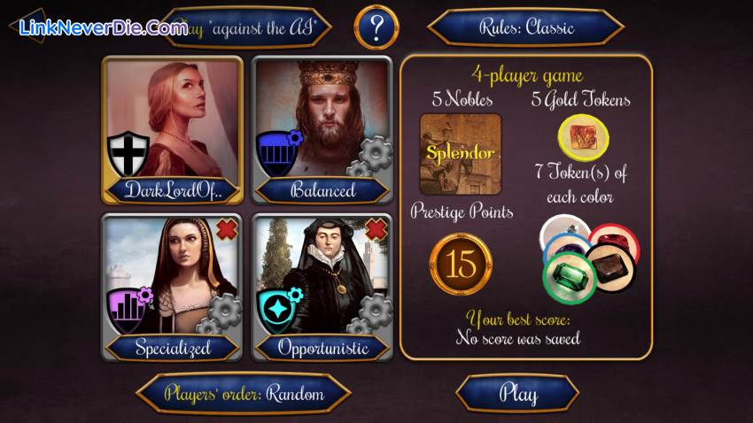 Hình ảnh trong game Splendor (screenshot) Hình ảnh trong game Splendor (screenshot)