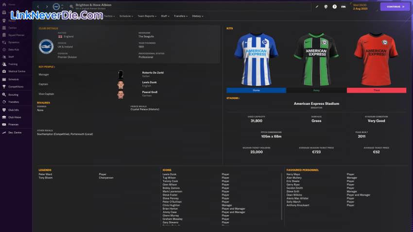 Hình ảnh trong game Football Manager 2024 (screenshot)