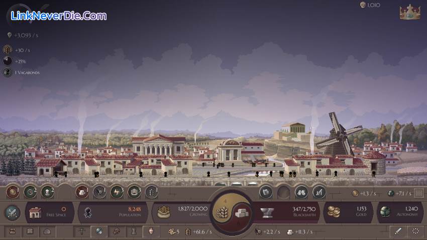 Hình ảnh trong game Microcivilization (screenshot)