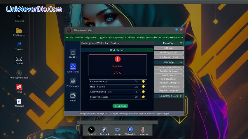 Hình ảnh trong game Anonymous Hacker Simulator (screenshot) Hình ảnh trong game Anonymous Hacker Simulator (screenshot)