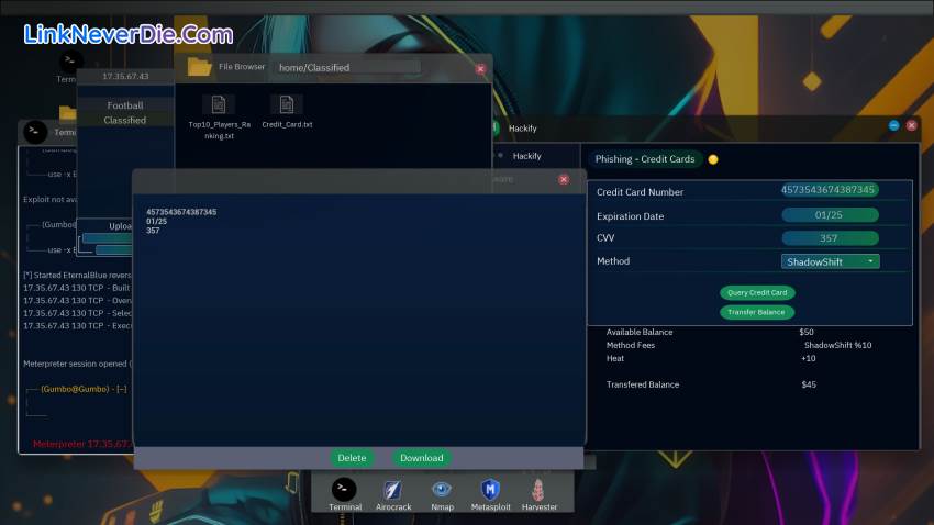 Hình ảnh trong game Anonymous Hacker Simulator (screenshot) Hình ảnh trong game Anonymous Hacker Simulator (screenshot)