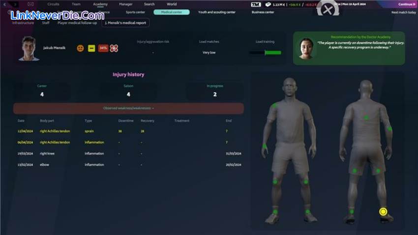 Hình ảnh trong game Tennis Manager 2024 (screenshot) Hình ảnh trong game Tennis Manager 2024 (screenshot)