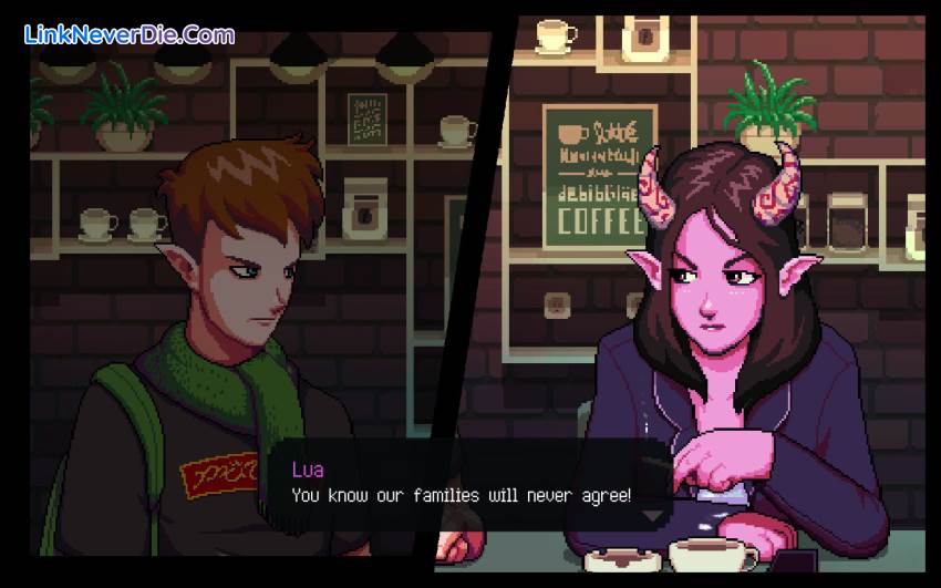 Hình ảnh trong game Coffee Talk (screenshot)