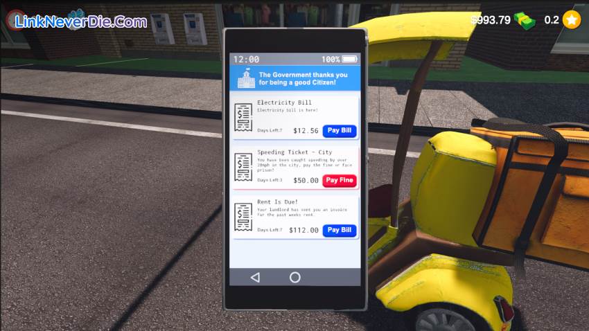 Hình ảnh trong game Food Delivery Simulator (screenshot)