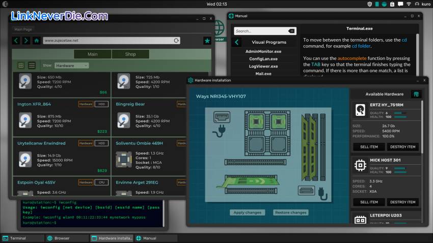 Hình ảnh trong game Grey Hack (screenshot) Hình ảnh trong game Grey Hack (screenshot)