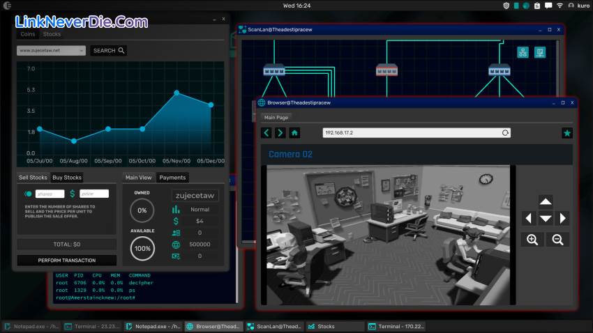 Hình ảnh trong game Grey Hack (screenshot) Hình ảnh trong game Grey Hack (screenshot)